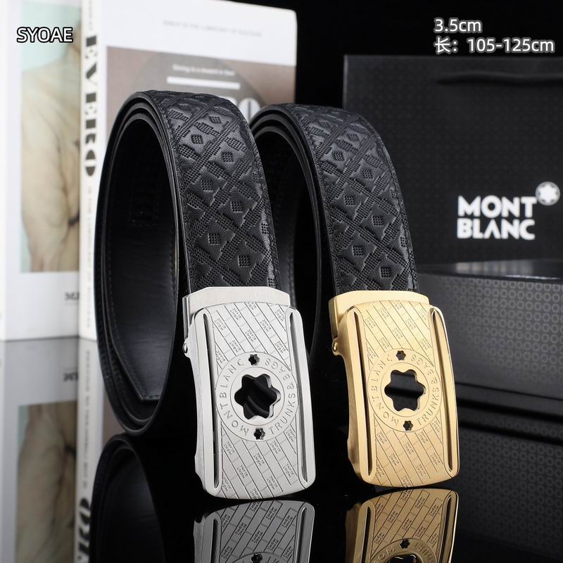 Montblanc belt 35mm(自动扣）X105-125cm 8L98